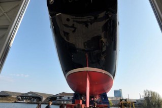 Holland Jochtbouw yacht ATHOS at launch in 2010